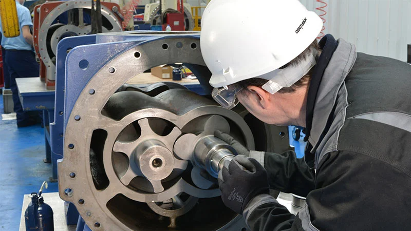 نویز و لرزش زیاد کمپرسور اسکرو