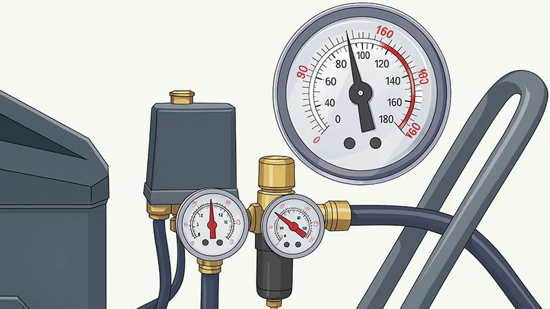 مراحل تنظیم فشار باد کمپرسور هوا